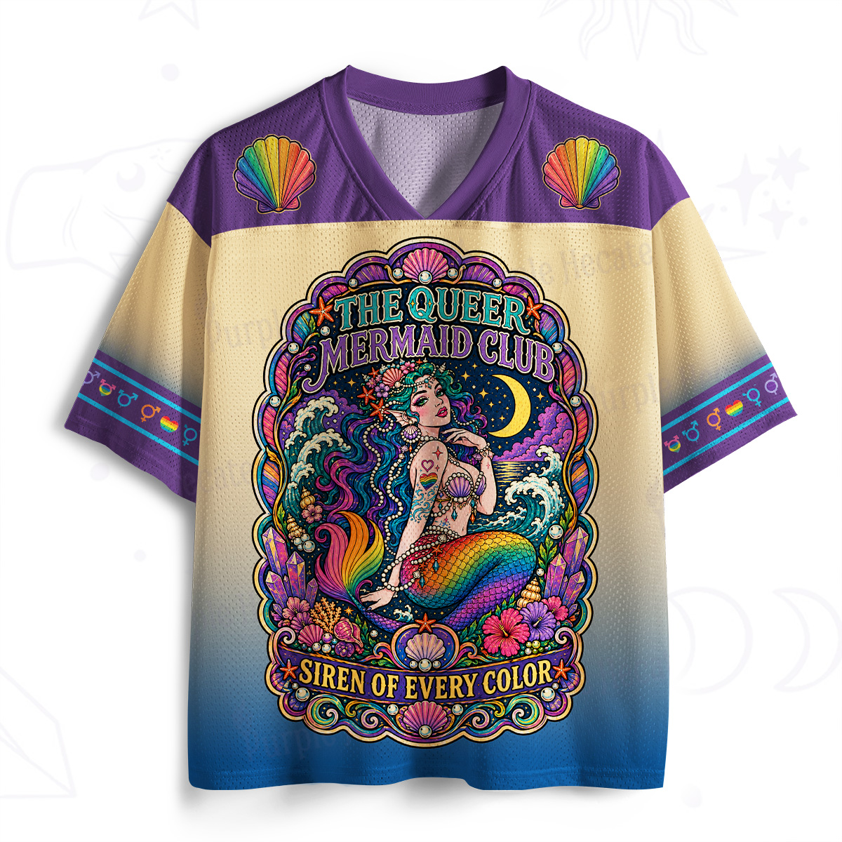 Purplehecate Queer Mermaid Club Mesh Jersey
