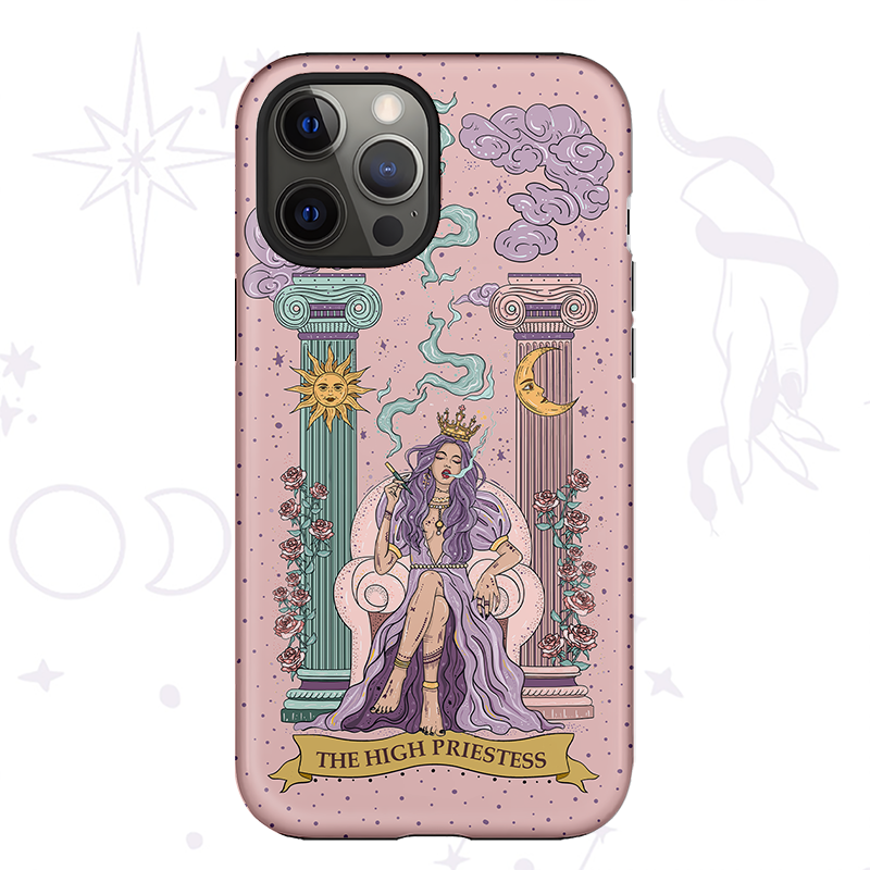 Purplehecate The High Priestess Tarot  Phone Case