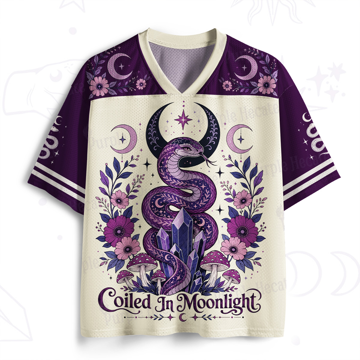 Purplehecate Coiled in Moonlight Mystic Mesh Jersey