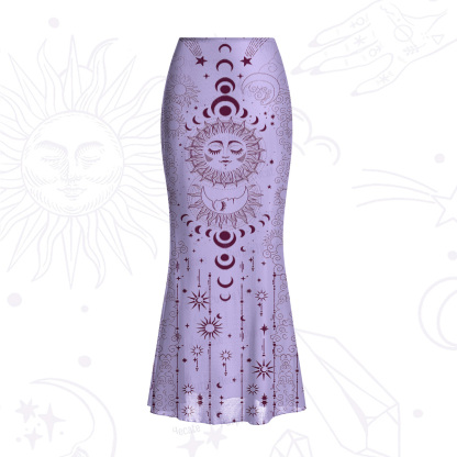 Purplehecate Lunar Eclipse Mesh Mermaid Hem Skirt