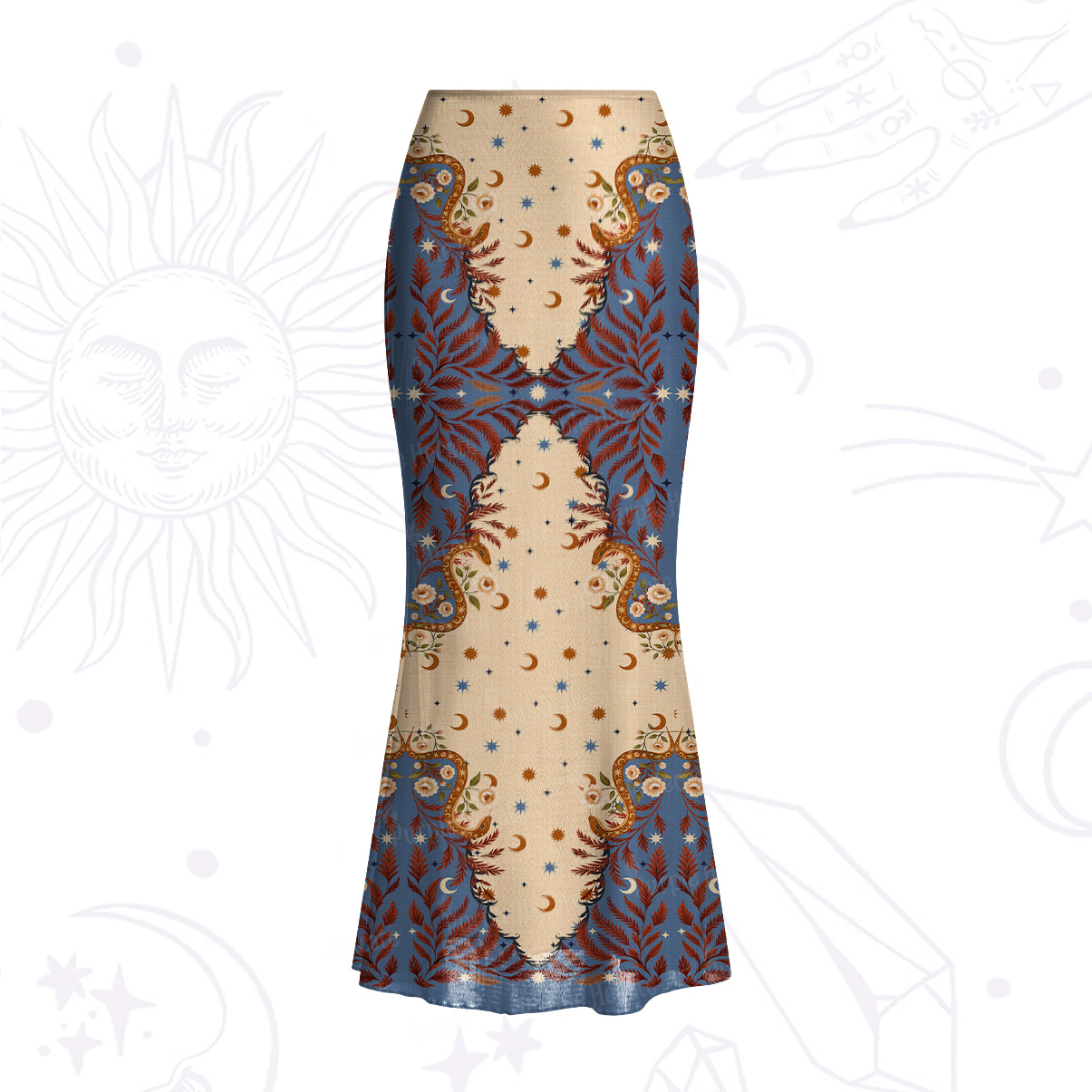 Purplehecate Celestial Ascension Mesh Mermaid Hem Skirt