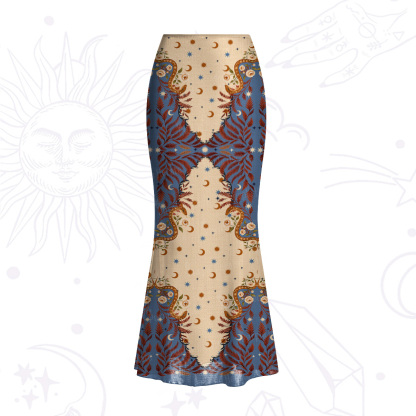 Purplehecate Celestial Ascension Mesh Mermaid Hem Skirt