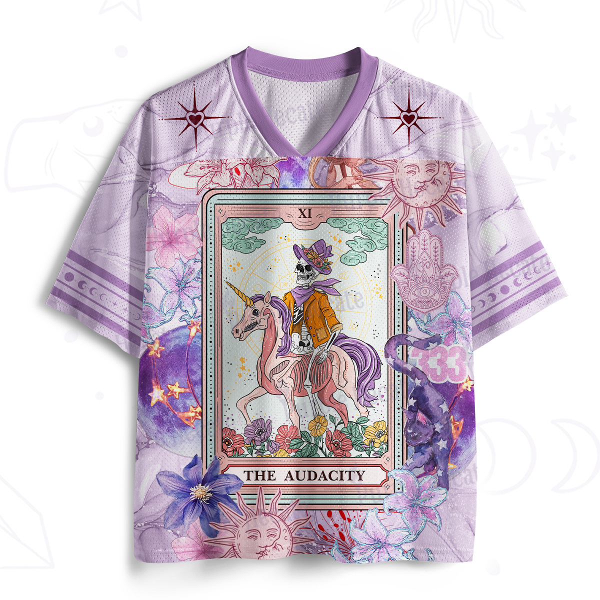 Purplehecate The Audacity Tarot Card Mesh Jersey