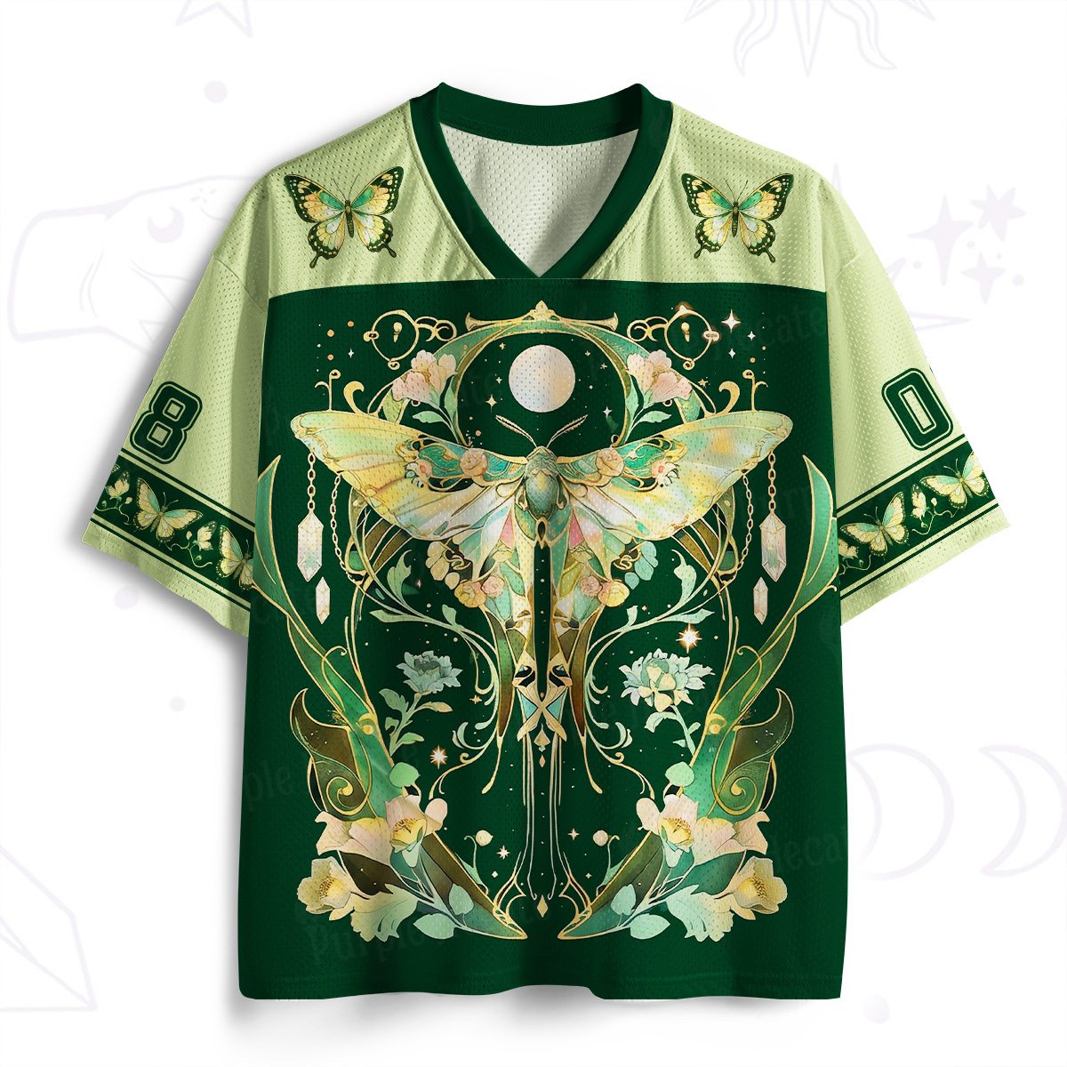 Purplehecate Moon Moth Rave Mesh Jersey