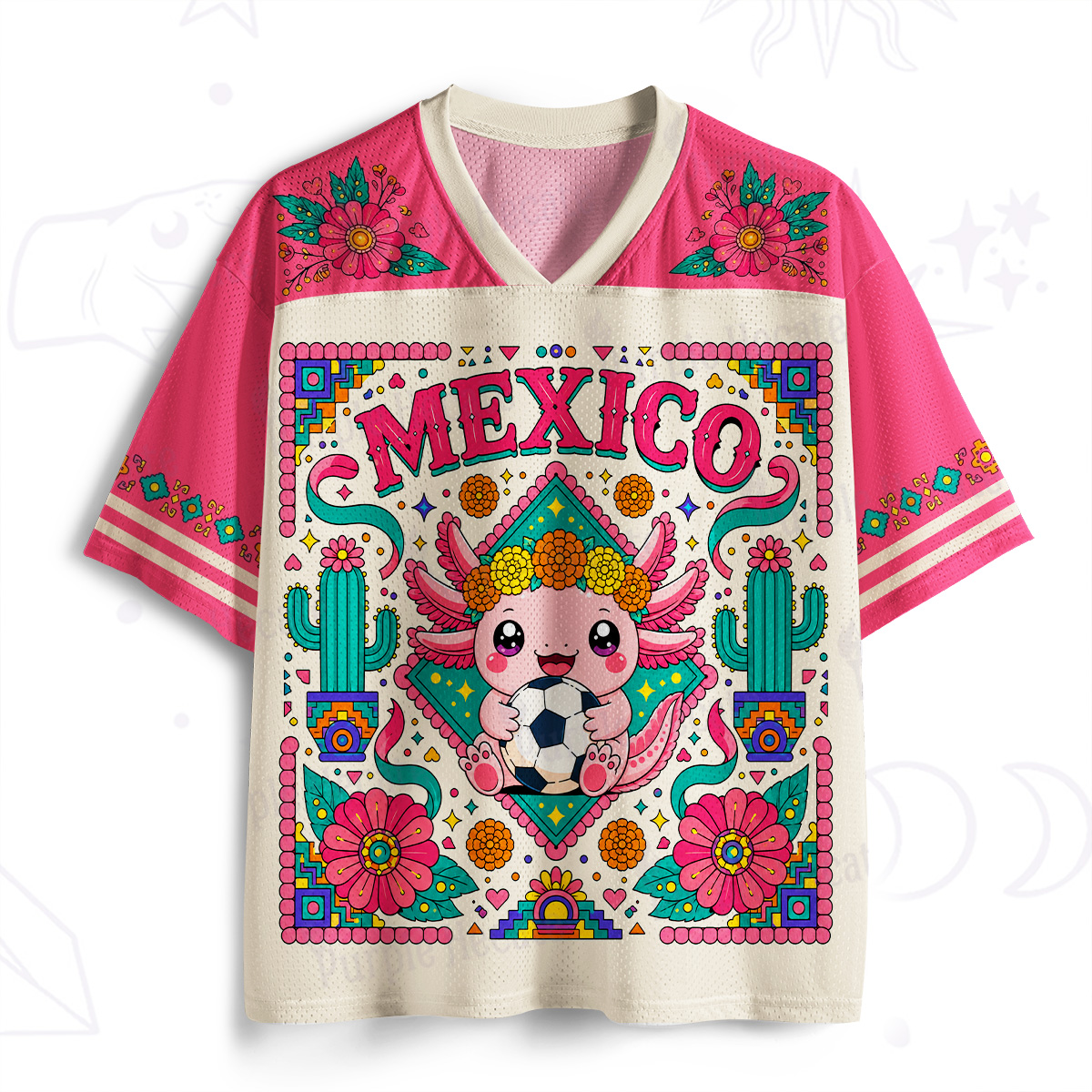 Purplehecate Mexico Axolotl Soccer Mesh Jersey