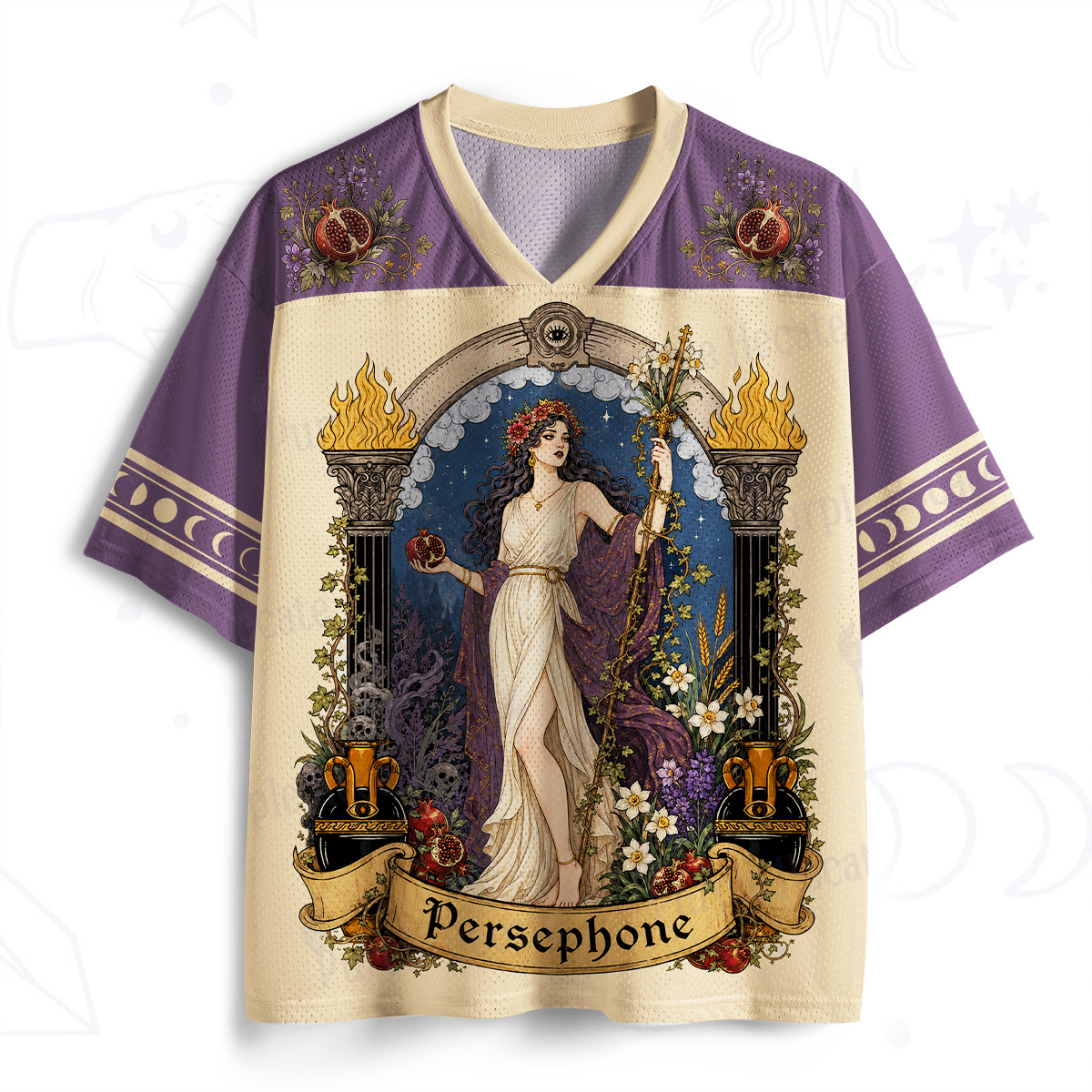 Purplehecate Persephone Underworld Goddess Mesh Jersey