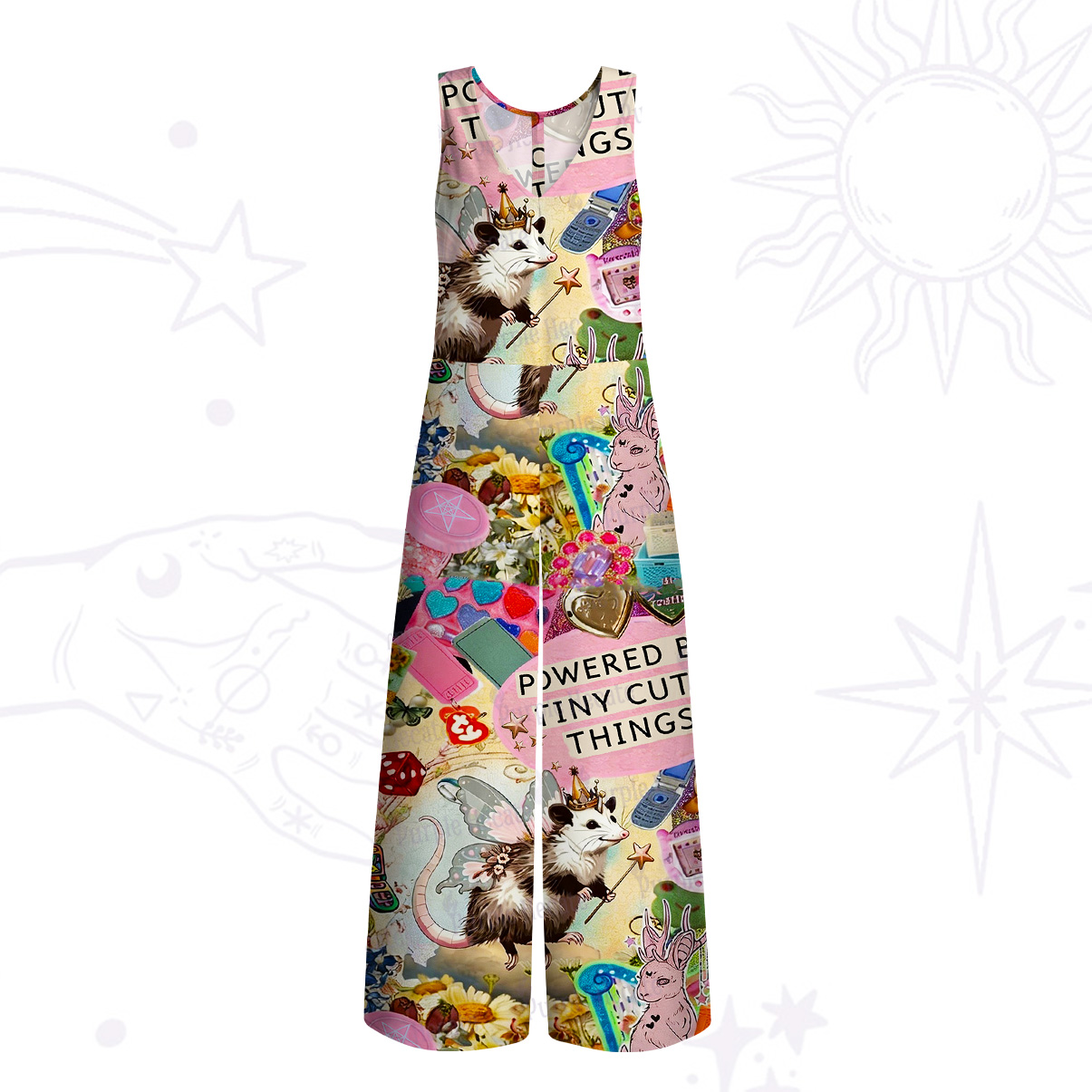 Purplehecate The Opossum Queen's Hoard Wide Leg Jumpsuit