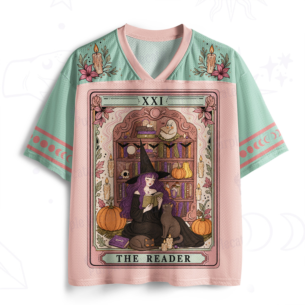 Purplehecate The Reader Tarot Bookish Witch Mesh Jersey