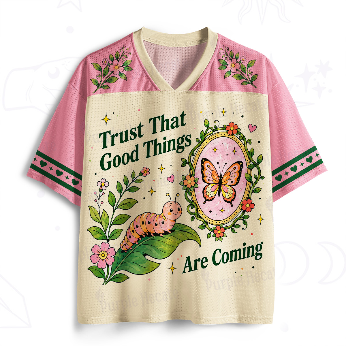 Purplehecate Trust That Good Things Are Coming Mesh Jersey