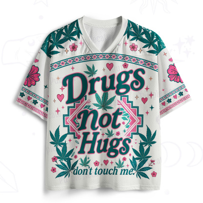 Purplehecate Drugs Not Hugs Mesh Jersey