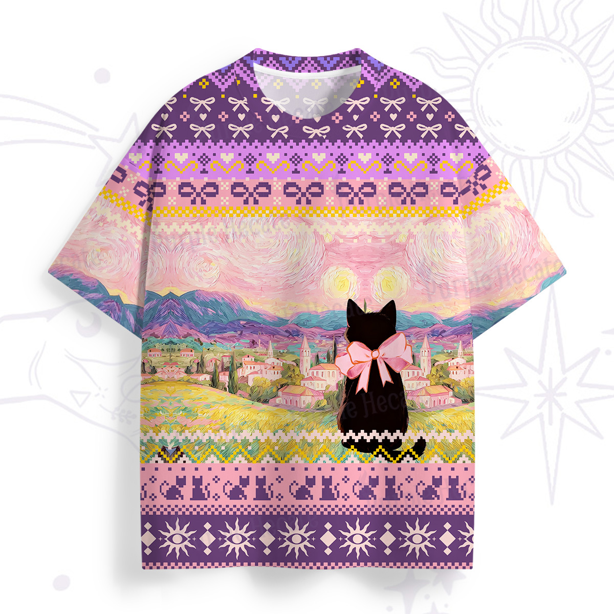 Magic Purplehecate Savage Leopard Evil Eye All Over Print T-Shirt