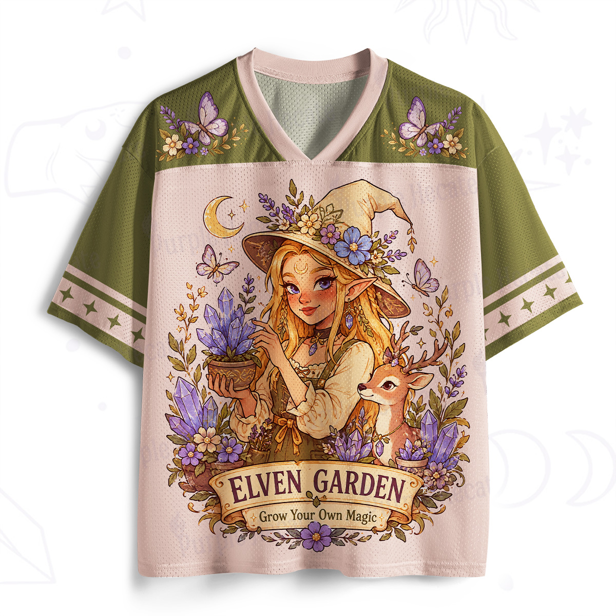 Purplehecate Elven Garden Grow Your Own Magic Mesh Jersey