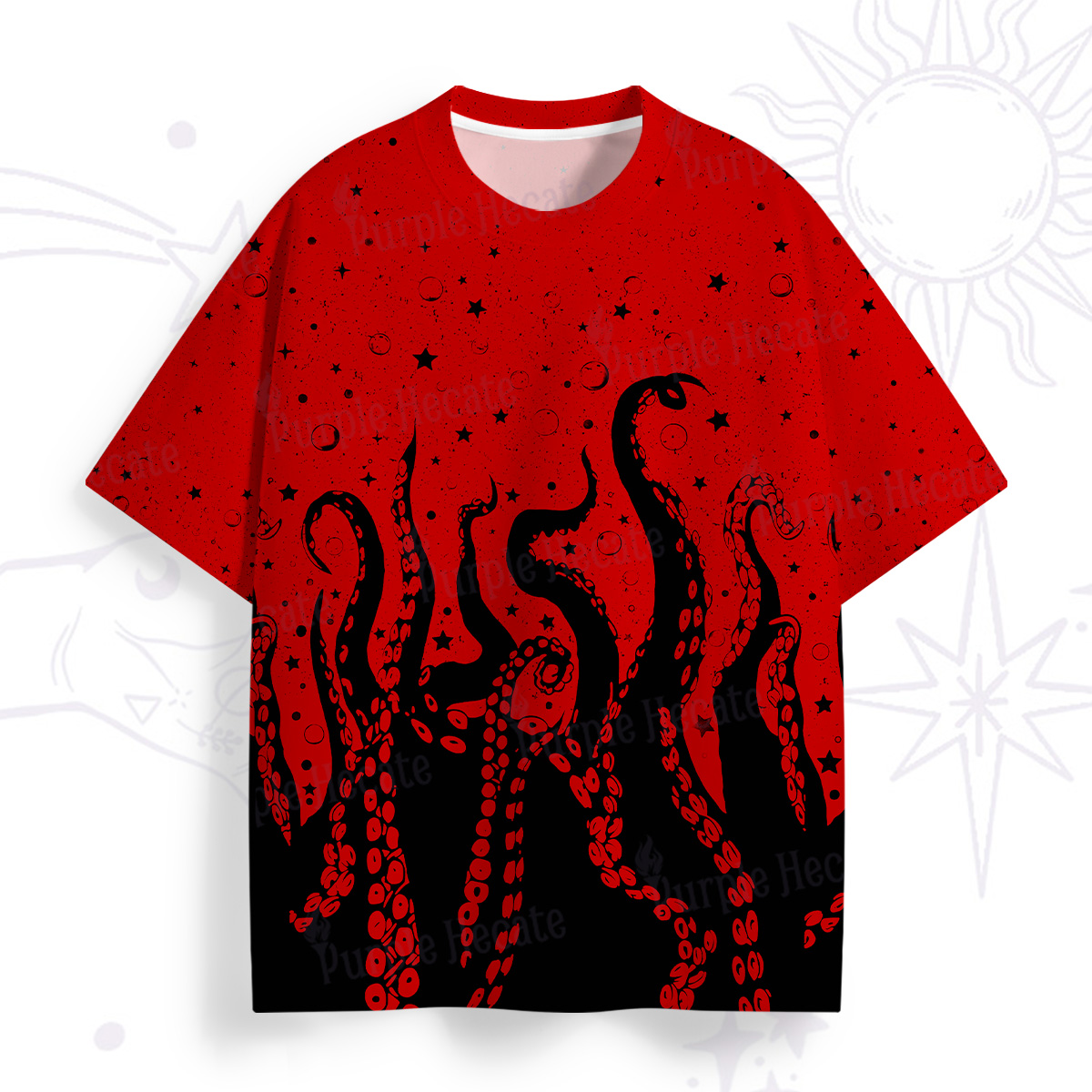 Purplehecate Tentacles of the Deep All Over Print T-Shirt
