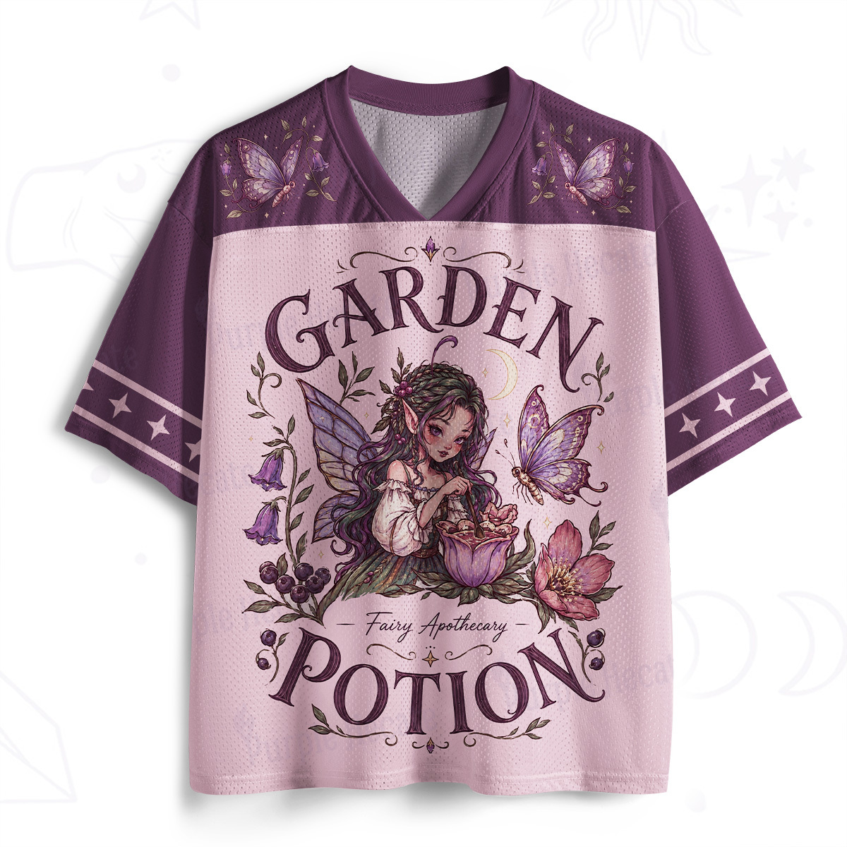Purplehecate Garden Potion Fairy Apothecary Mesh Jersey