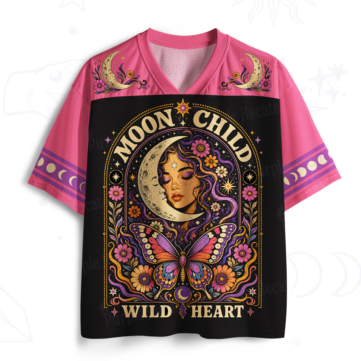 Purplehecate Moon Child Wild Heart Witchy Mesh Jersey