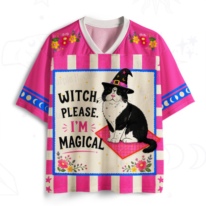 Purplehecate Witch Please I’m Magical Funny Cat Mesh Jersey