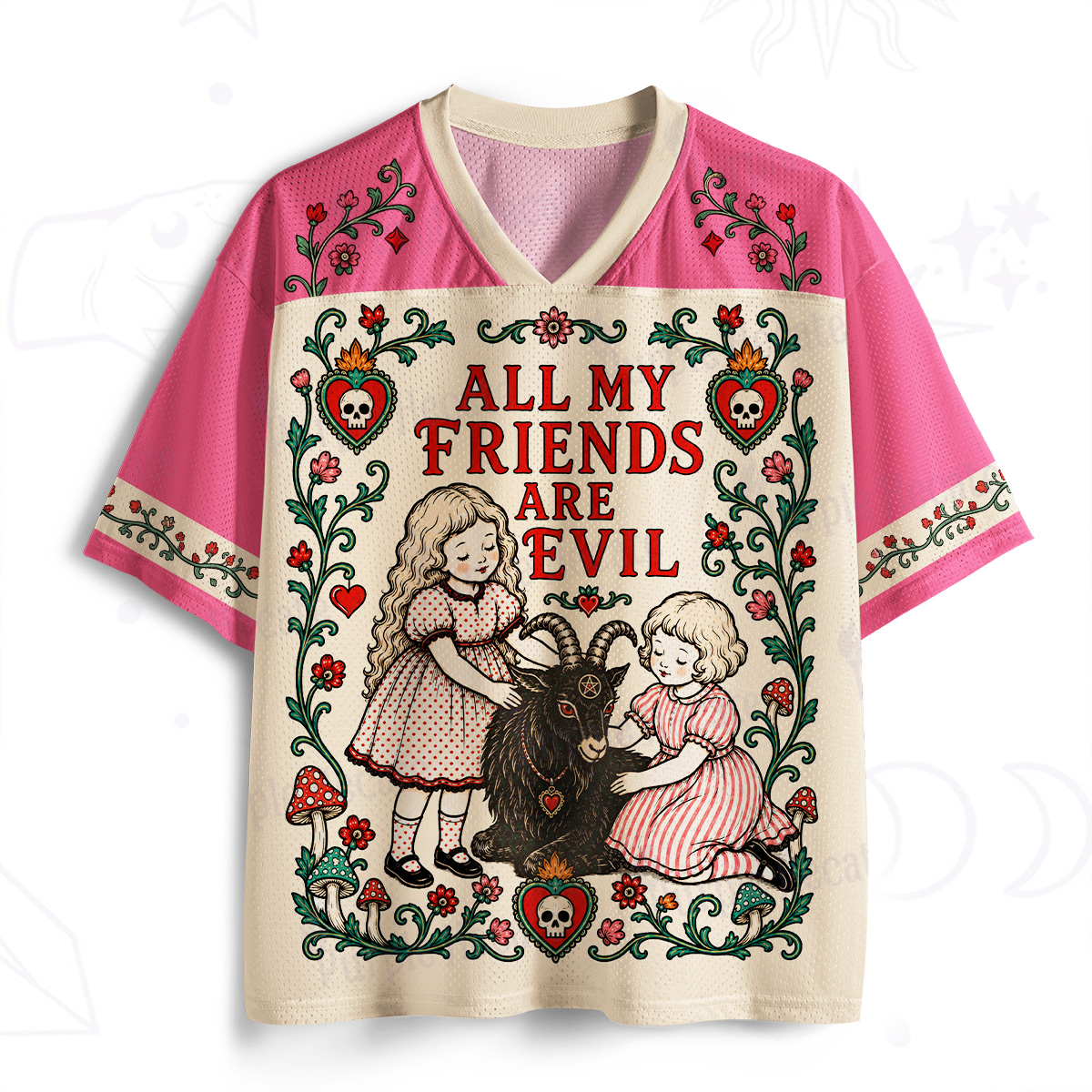 Purplehecate All My Friends Are Evil Mesh Jersey