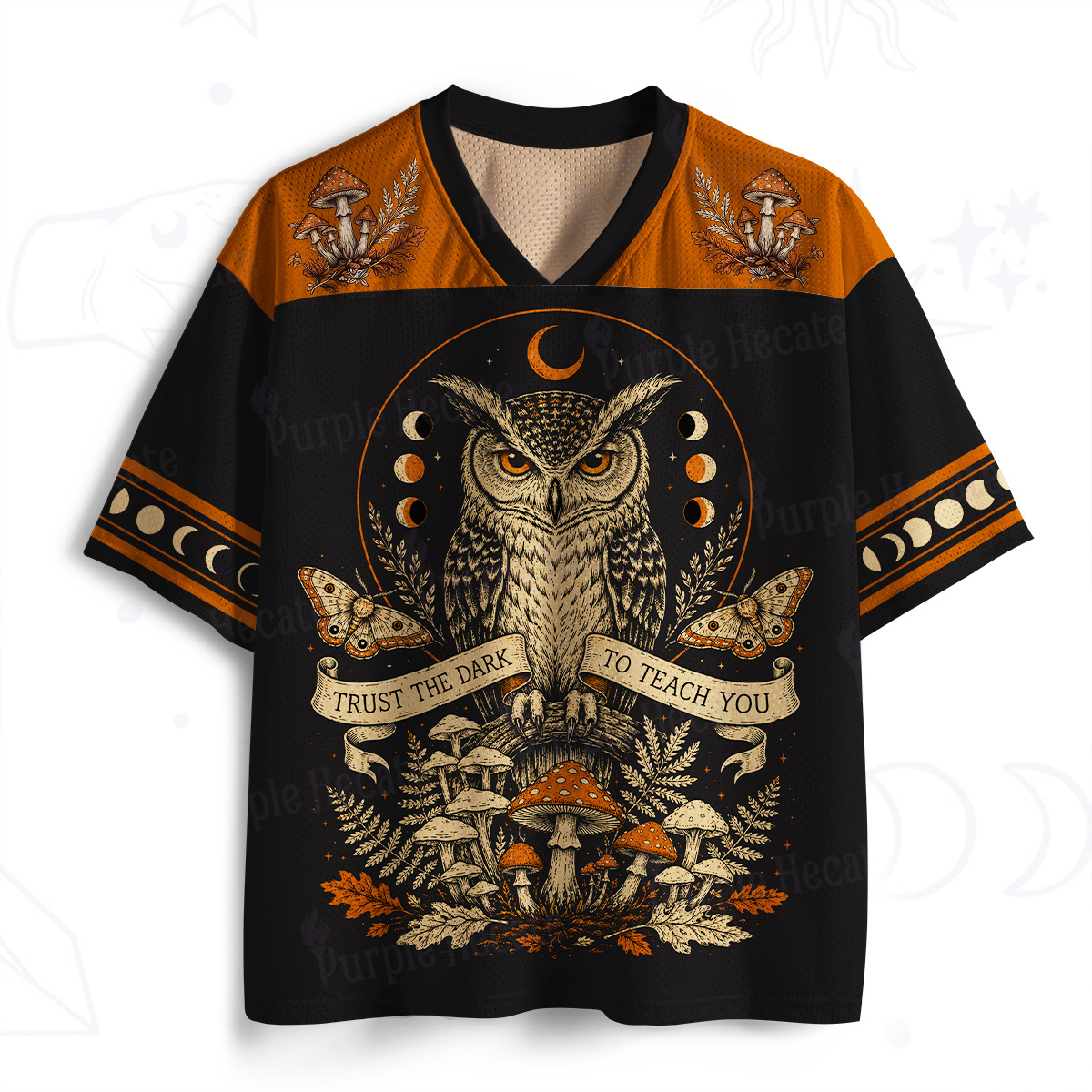 Purplehecate Trust the Dark to Teach You Owl Mesh Jersey