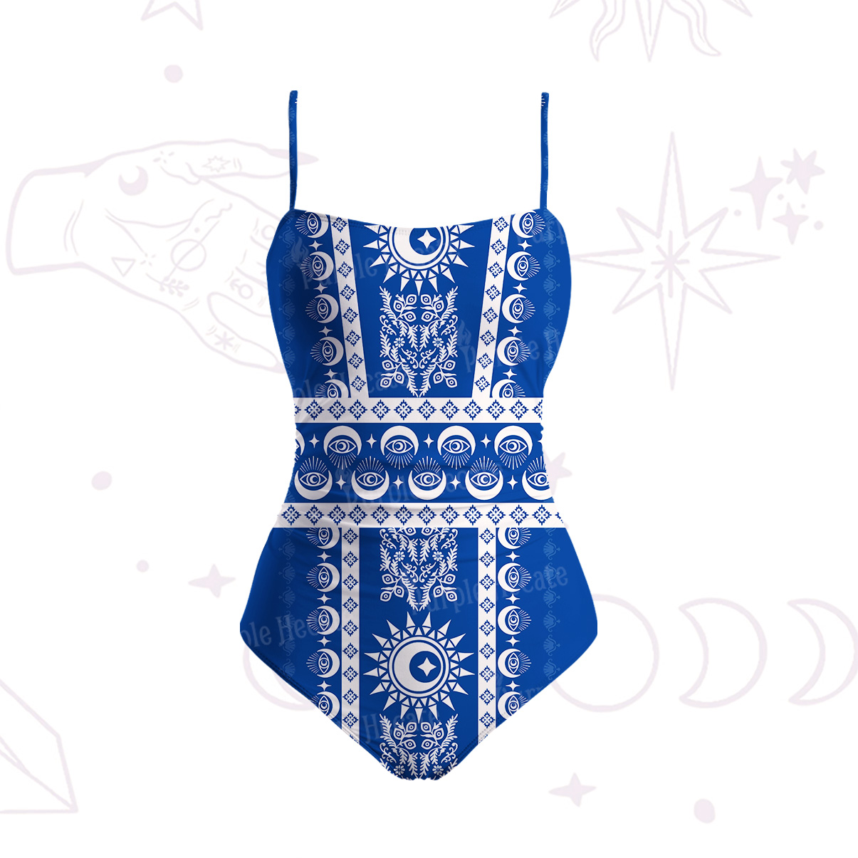 Purplehecate Visionary Sun Slim-Strap Swimsuit