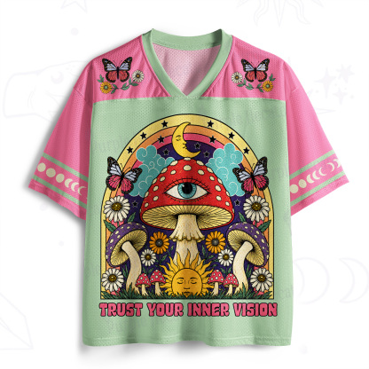 Purplehecate Trust Your Inner Vision Mushroom Mesh Jersey