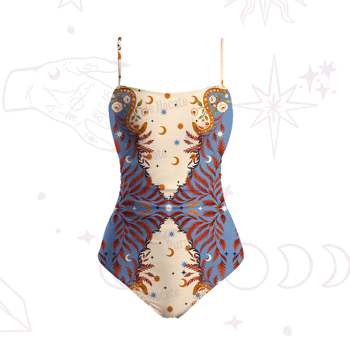 Purplehecate Celestial Ascension Slim-Strap Swimsuit