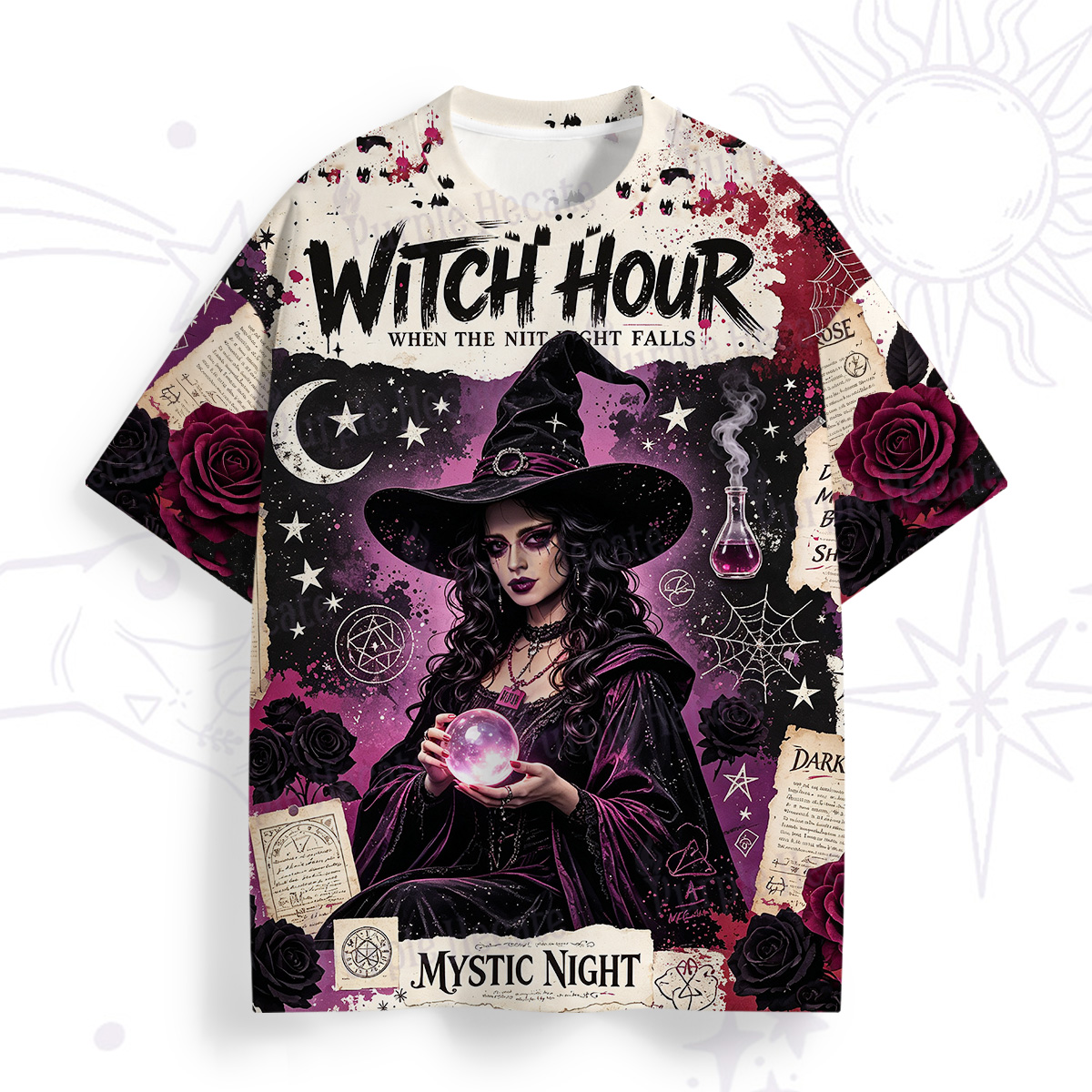 Purplehecate Witch Hour All Over Print T-Shirt