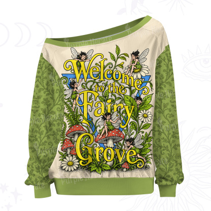 Purplehecate Welcom To The Fairy Grove Off The Shoulder Graphic Jersey