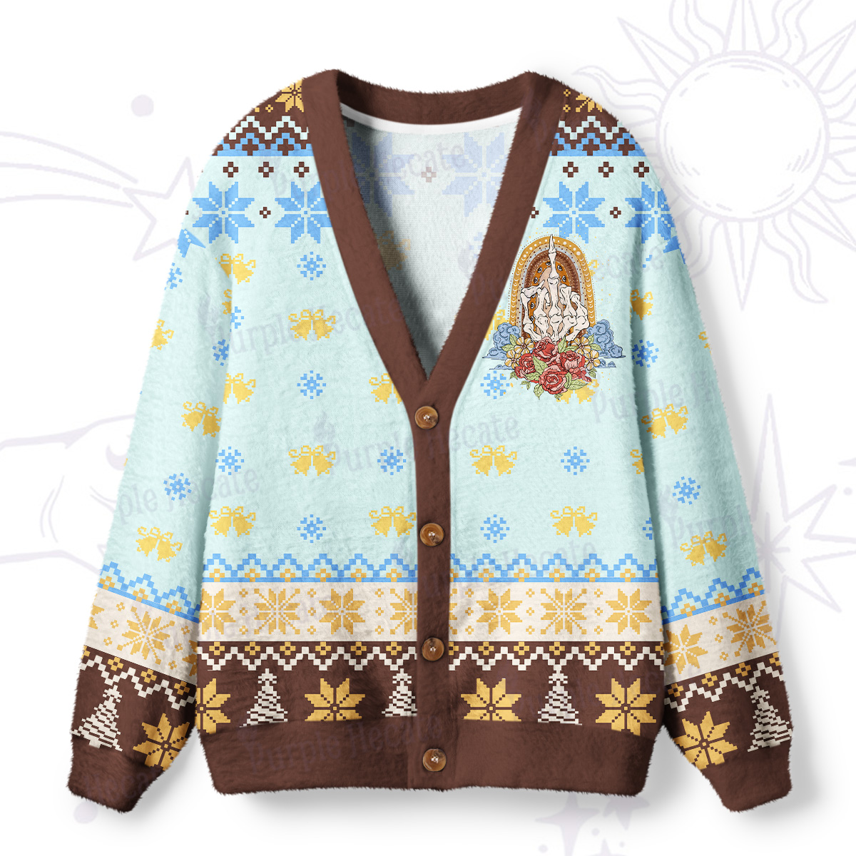 Purplehecate The Zero Of Fucks Ugly Cardigan Sweaters