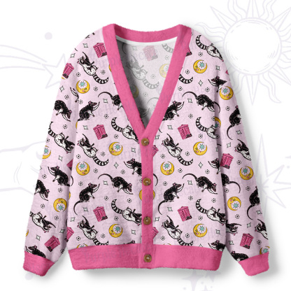 Purplehecate Midnight Team Trash Ugly Cardigan Sweaters