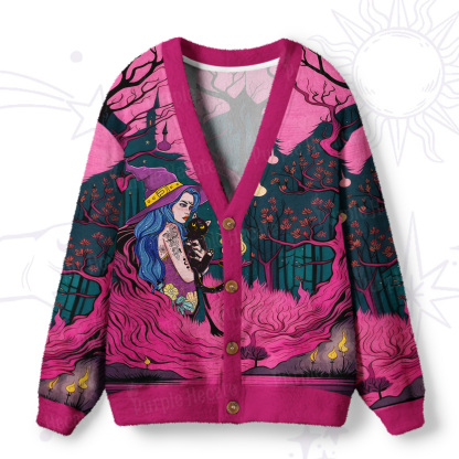 Purplehecate The Witch and Her Familia Ugly Cardigan Sweaters