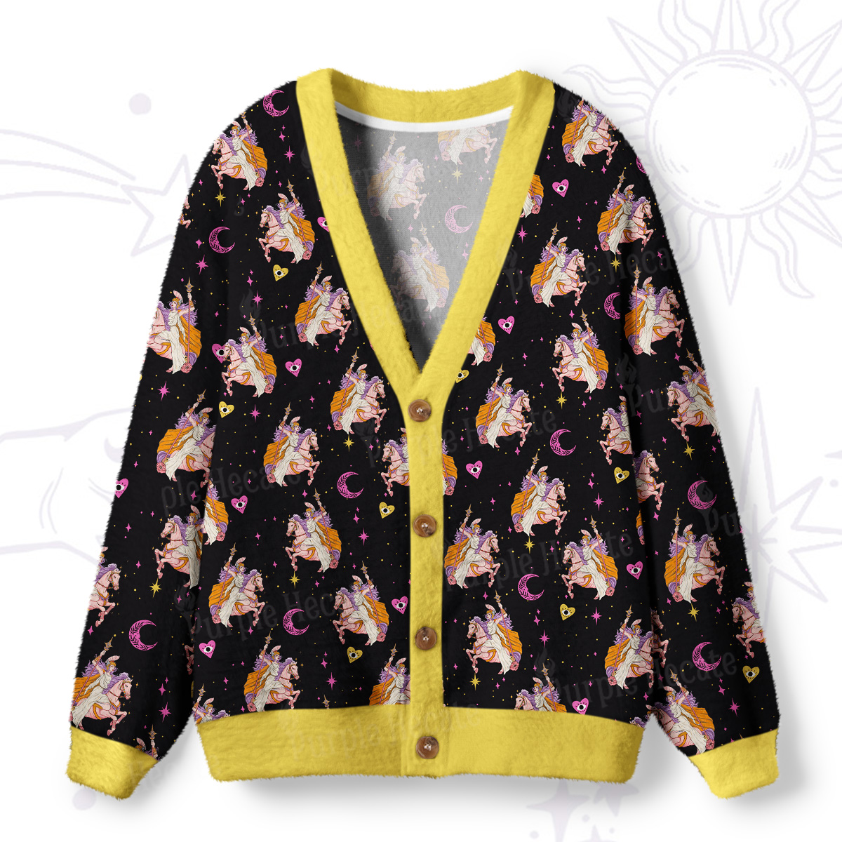 Purplehecate The Audacity Ugly Cardigan Sweaters