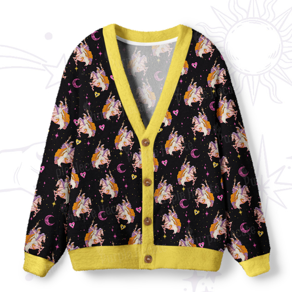 Purplehecate The Audacity Ugly Cardigan Sweaters