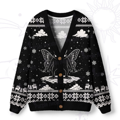 Purplehecate Dark Moth Ugly Cardigan Sweaters