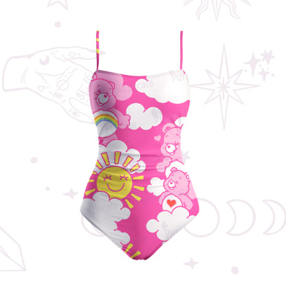Purplehecate Sweet Dream Bear Slim-Strap Swimsuit