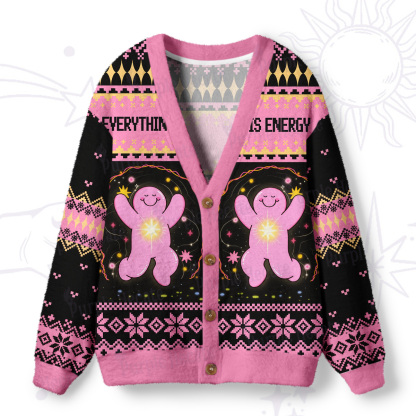 Purplehecate Everything Is Energy Ugly Cardigan Sweaters