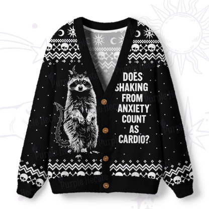 Purplehecate Does Shaking From Anxiety Count As Cardio Ugly Cardigan Sweaters