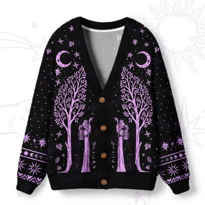 Purplehecate Be The Ancestor They Summon When Shit Gets Real Ugly Cardigan Sweaters