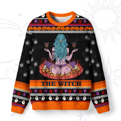 Purplehecate The Witch Ugly Halloween Sweatshirts