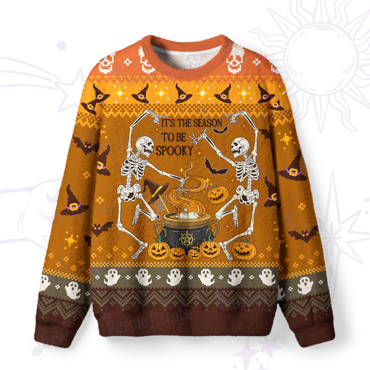 Purplehecate Halloween It's the Season to be Spooky Ugly Halloween Sweatshirts