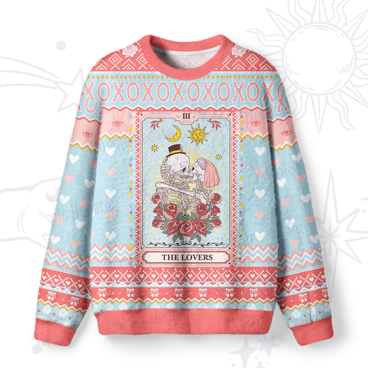 Purplehecate The Lover Tarot Ugly Valentine Sweatshirt