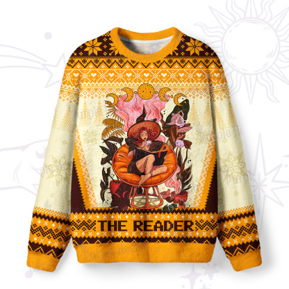 Purplehecate The Reader Moonlit Tales Ugly Christmas Sweatshirts