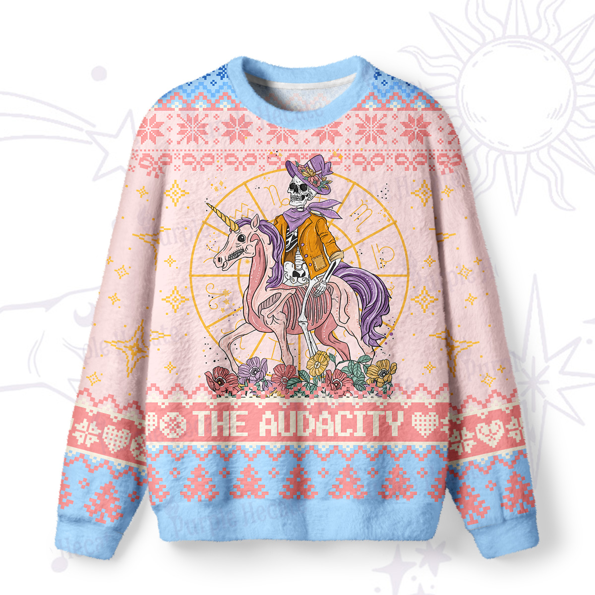 Purplehecate The Audacity Ugly Christmas Sweatshirts