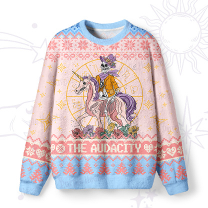 Purplehecate The Audacity Ugly Christmas Sweatshirts