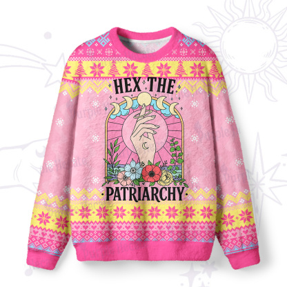 Purplehecate Hex The Patriarchy Ugly Christmas Sweatshirts