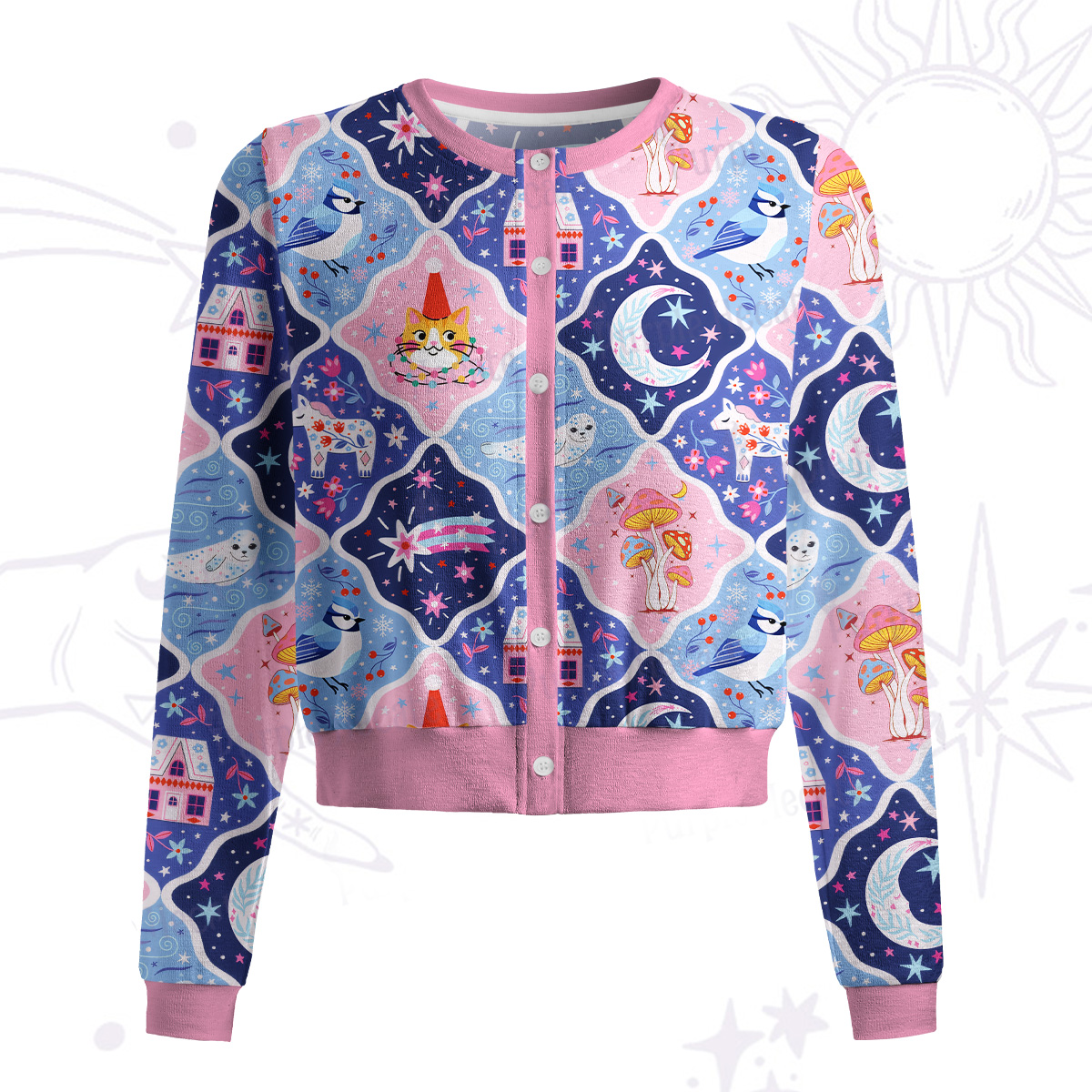 Purplehecate Dreamy Moonlight Fairy Tale Knit Cardigan