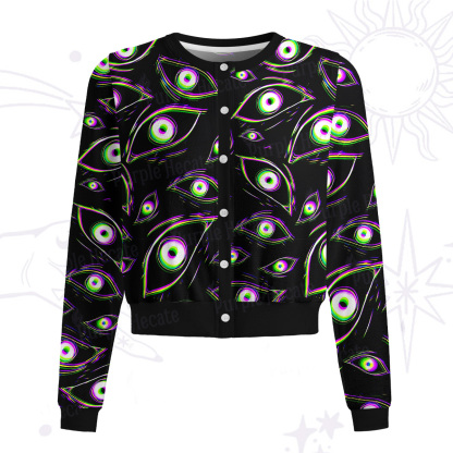 Purplehecate Glitch Vision Knit Cardigan