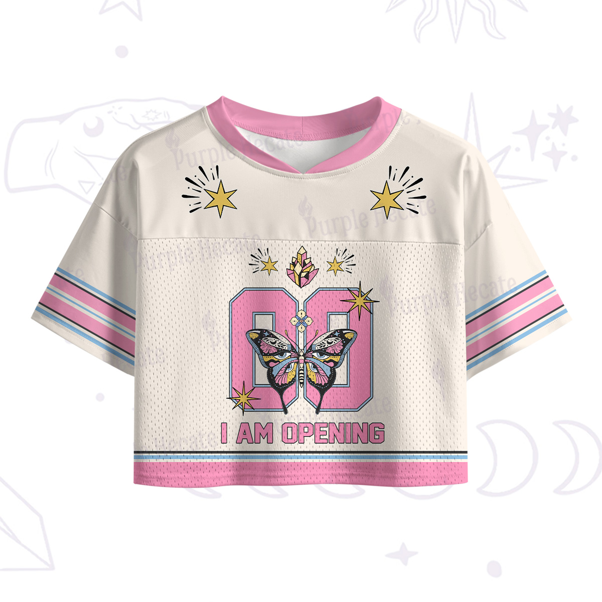 Purplehecate I Am Opening Crop Sports Jersey