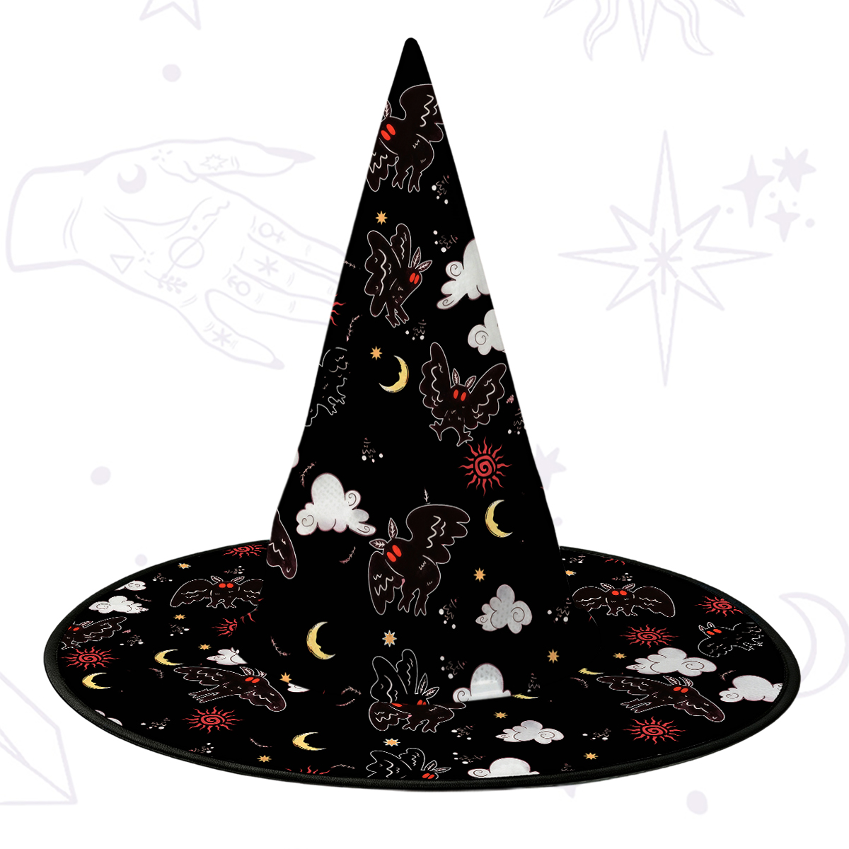 Purplehecate Cryptid Mothman Witch Hat