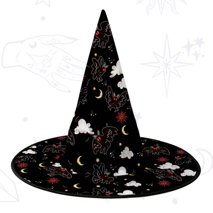 Purplehecate Cryptid Mothman Witch Hat
