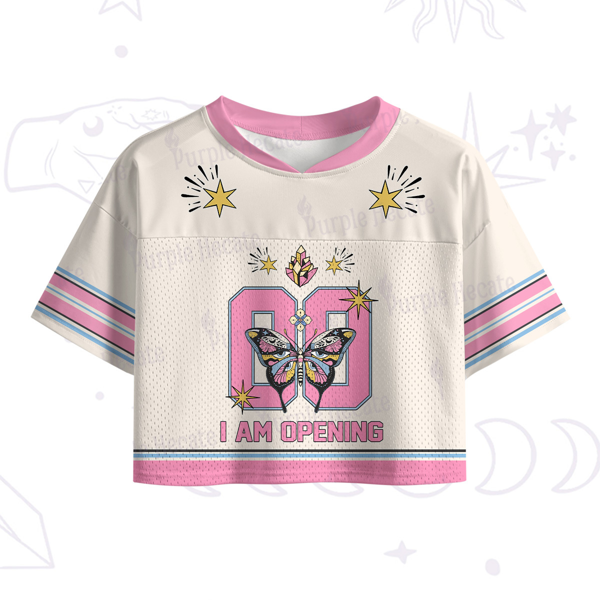 Purplehecate I Am Opening Crop Sports Jersey